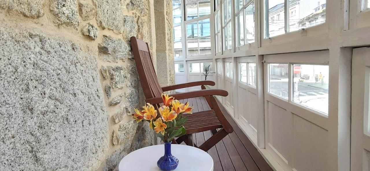 Apartamento Piso Céntrico Amplio, Luminoso, En Casa De Piedra Guitiriz Exterior foto